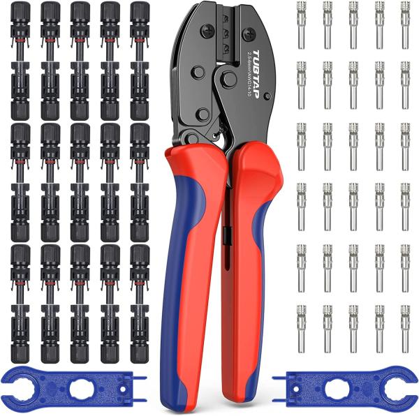 Quality Practical Ergonomic MC4 Crimping Tool Kit , Portable MC4 Connector Crimping Tool for sale