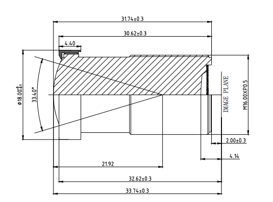 ADAS Camera Lens Wide Angle 2MP Infrared Vehicle Lens Night Vision Sensor Pixels 3840×2160