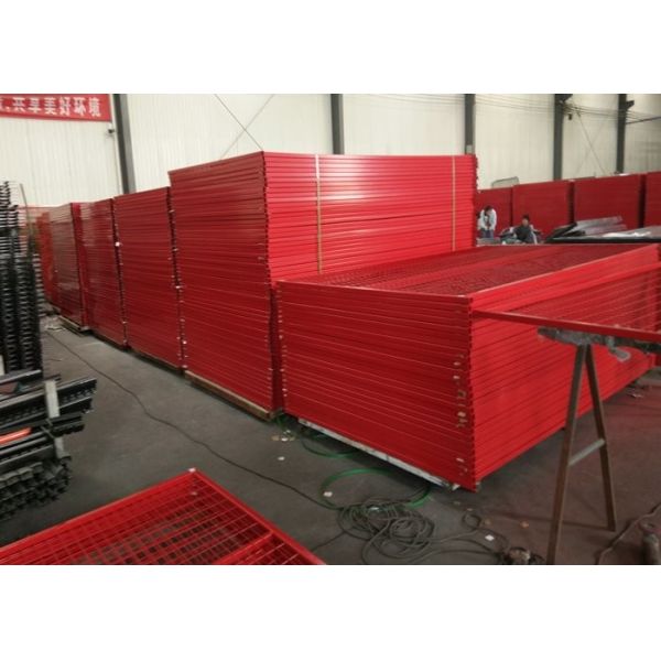 Hot Dipped Road Safety Retractable 6ft Temp Fence Panels