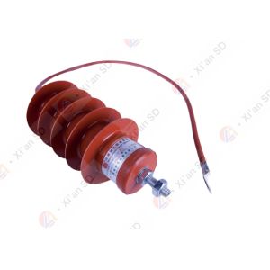China Fully Insulated Lightning Surge Arrester Polymer Metal Oxide 485mm wholesale