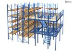 Powder Coated Mezzanine Racking System Multi - Level Steel Structure Shelves
