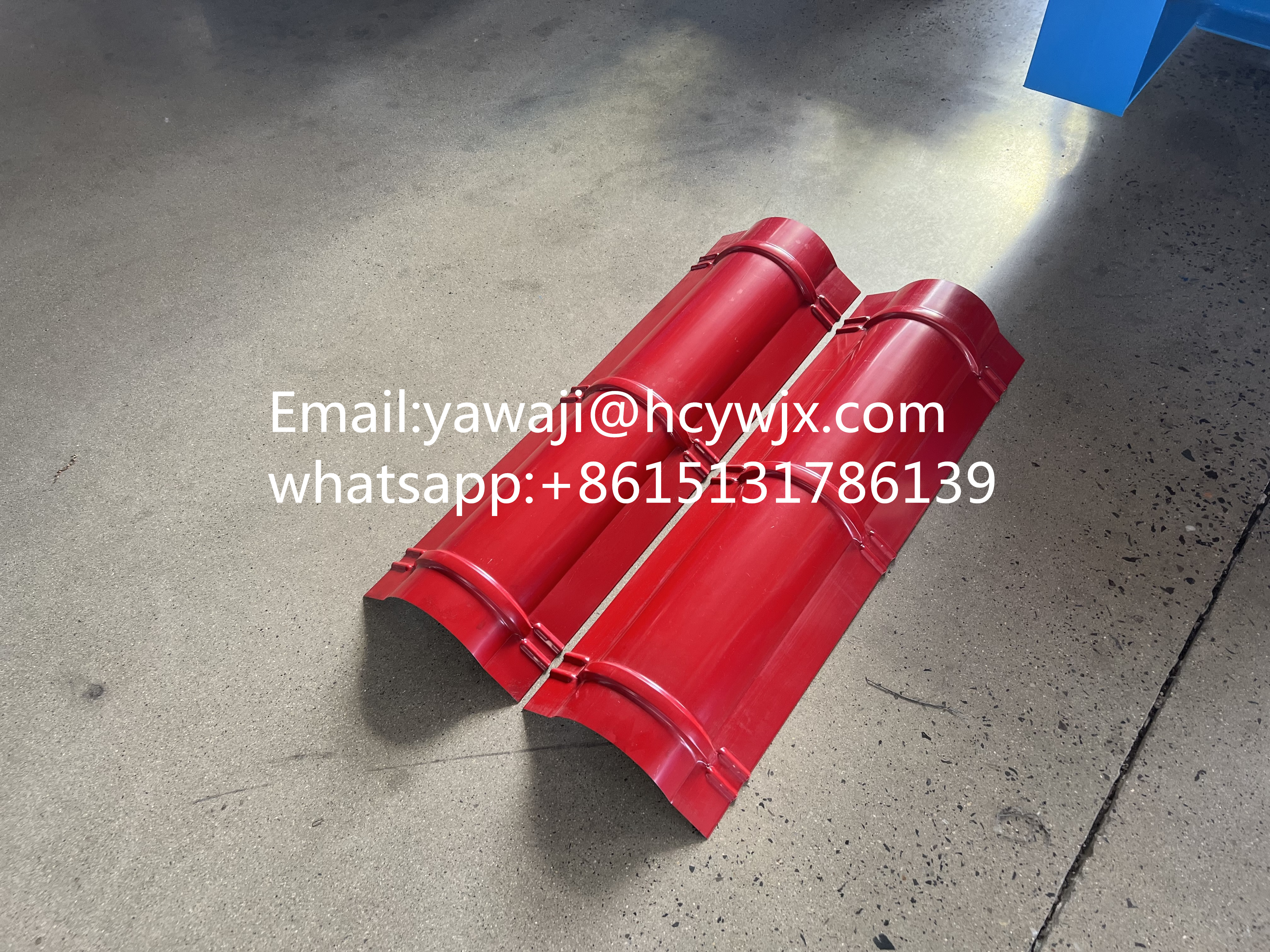 Professional Roof Ridge Cap Roll Forming Machine Low Noise