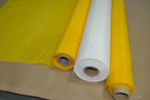 China White Mesh Screen Material Polyester Printing Screen 200 Mesh / Inch wholesale