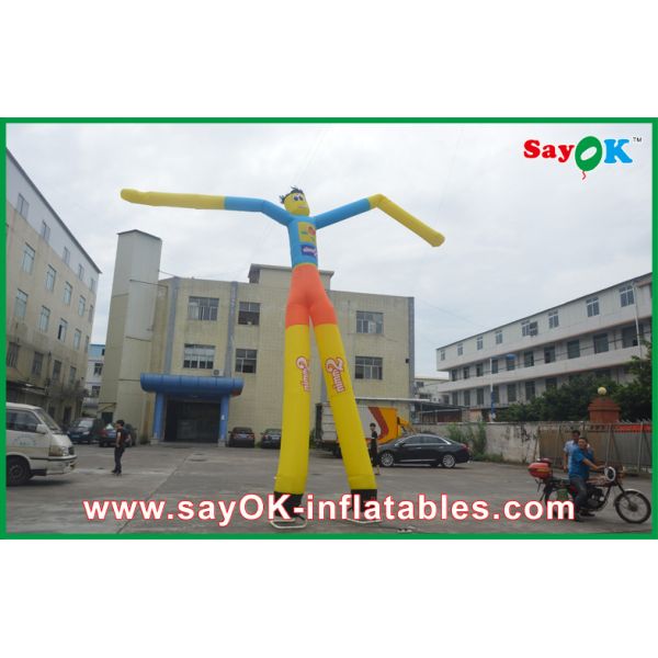 Air Dancing Man 7m High Heavy Duty Inflatable Air Dancer Man With Custom Logo For Promotion