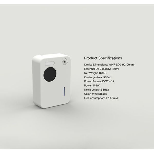 C300 180ml Scent Air Machine Wall Mouted White / Black For Small Area