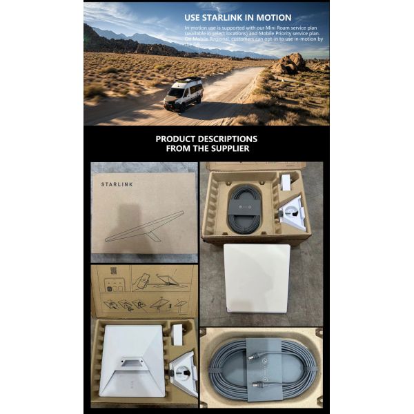 STARLINK Mini Mini Starlink Mount Kit AC Dual Band Wi-Fi System - White Starlink Mini Internet Kit