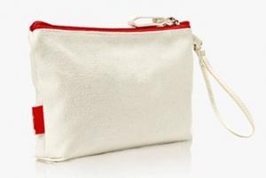 China White Cotton Large Travel Cosmetic Bags Hanging Cosmetic Cases Custom wholesale