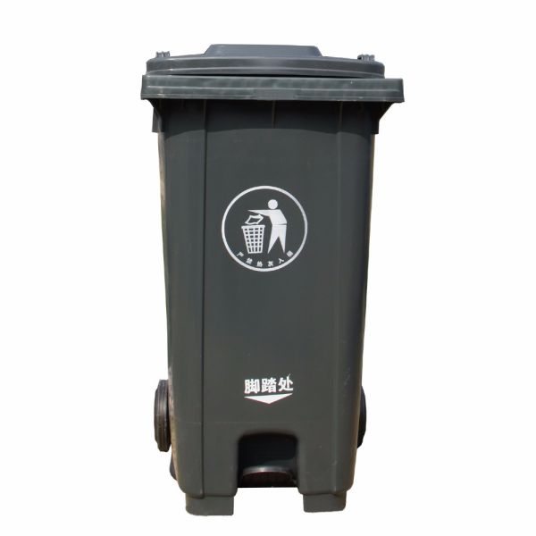 yellow plastic pedal waste bin with wheels plastic waste bin customize