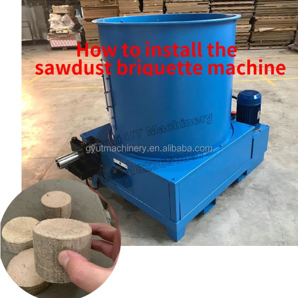 Sawdust Briquettes Press Machines for Round Biomass Wood Briquettes