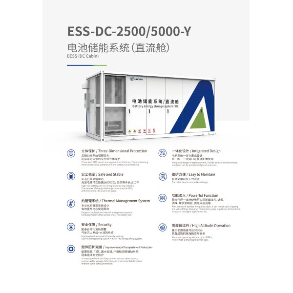 BESS DC Cabin Energy Storage Battery With Improvement Of Compartment Protection