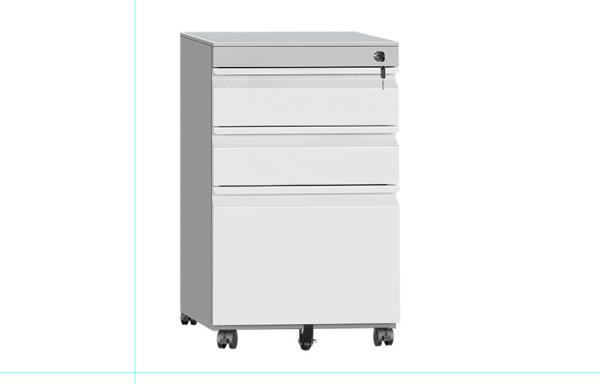 Quality Office Steel Mobile Pedestal Cabinet , 3 Drawer Rolling File Cabinet for sale