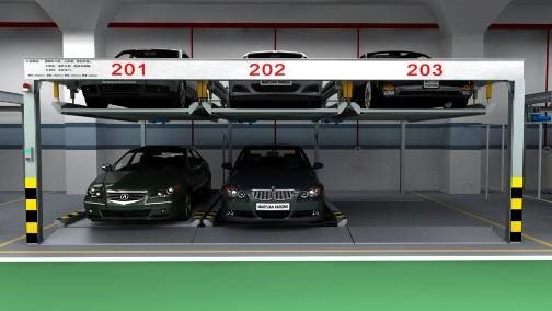 Two Level Puzzle Mechanical Parking Garage IC Card Remote Control System