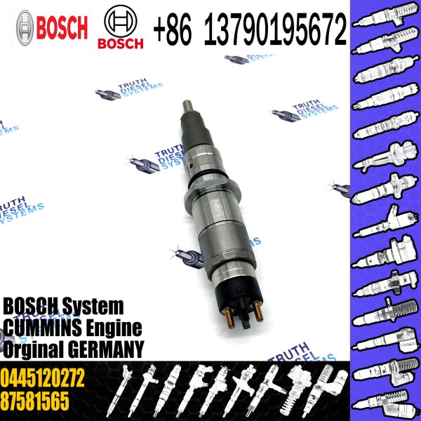 diesel fuel injector nozzle 0445120272 factory supply common rail injector 0445120272 for CASE Cummins 8.3 KOMATSU
