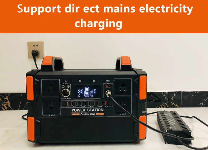 Rechargeable Backup Power Lifepo4 Battery Solar Generator 1200w Portable Power Station 600wh Solor Power Bank for Outdoor Camping
