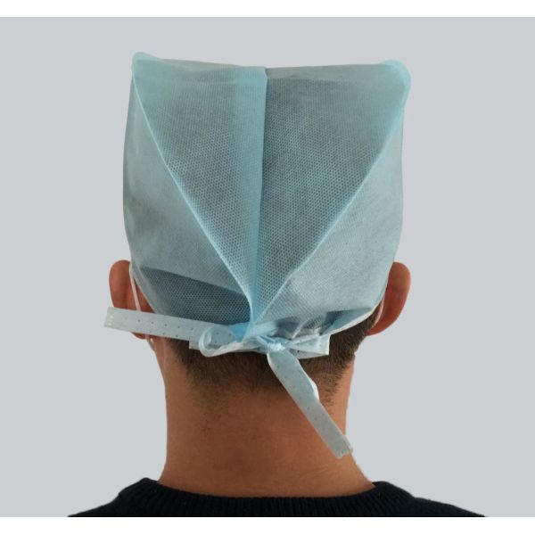 Medical High Quality Disposable Non-woven surgical cap ,with ties or elastic back ,in China.El cirujano tapar