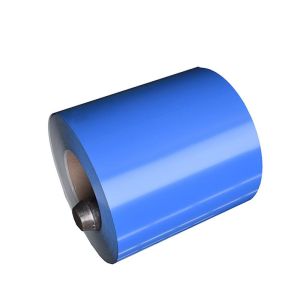 ASTM A755 50" width blue color prepinted steel coil blue color coil for roofing