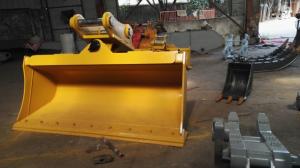 China Alloy Steel Excavator Ditching Bucket , Custom Excavator Buckets Tapered Shell wholesale