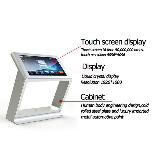All In One Multi Touch Screen Table Display CPU I3 / I5 / I7 IR Touch Wifi USB Interface