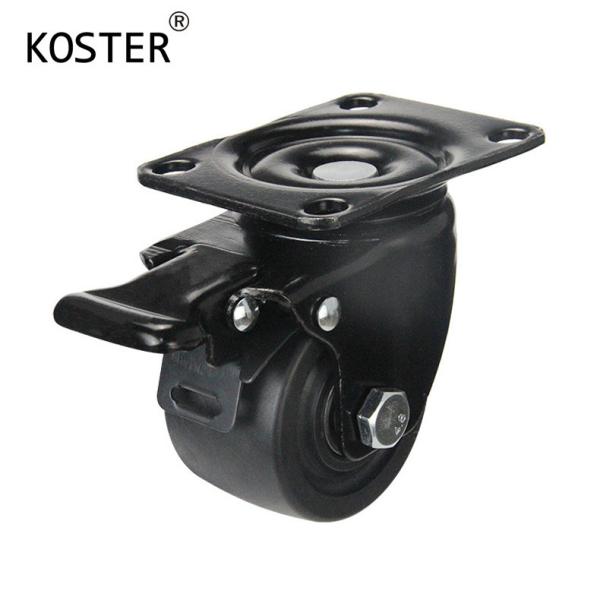 Quality Low Gravity 3inch 4inch 500kg Rubber and Nylon Caster Wheel for Heavy Duty Industrial for sale