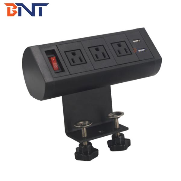 US popular new design for office room movable clamp on table power socket
