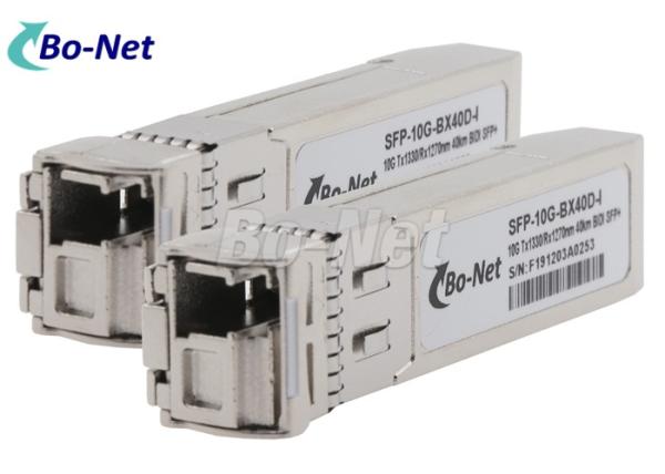 Quality 10GBASE-BX40-D Cisco Transceiver Module SFP-10G-BX40D-I 1330/1270nm 40km BIDI SFP+ SMF for sale