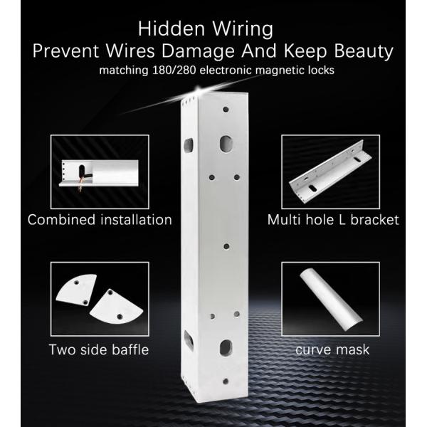 Electromagnetic Arage Door Brackets , 600lbs L Brackets With Cover JS-28LC
