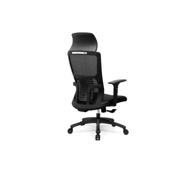 Adjustable Headrest Mesh Staff Chair 90 To 115 Degree Tilt
