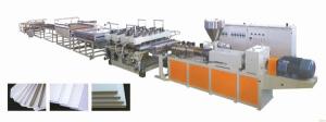 75KW PVC Extruder Machine , 1220mmm Width PVC Foam Board Machine Manufacturer