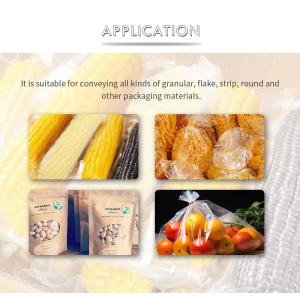 Food Grade Pvc Texture Conveyor Belt Production Line Bags Or Bulk Materials Conveyor Belt System