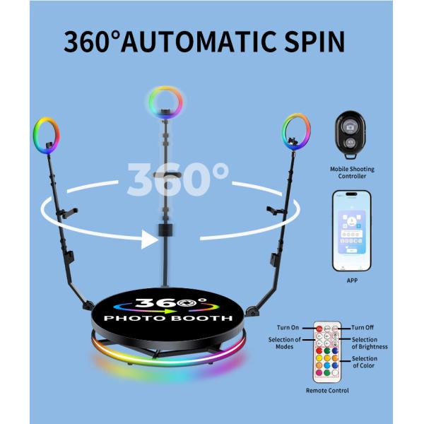 360 Degree Selfie Platform Business Photo Booth Camera Vending Machine for 1-6 People