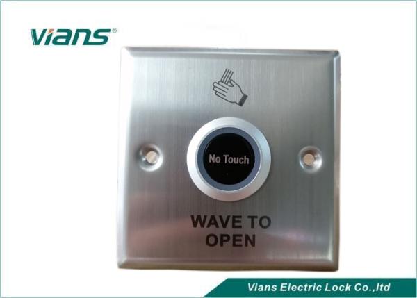 Quality OEM 86X86mm 36V DC Infrared Touchless push to exit button for sale