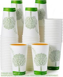 China 16 Oz Compostable Cups, Biodegradable Disposable Paper Cups With PLA Lined, Eco-Friendly Paper Coffee Cups For Party on sale