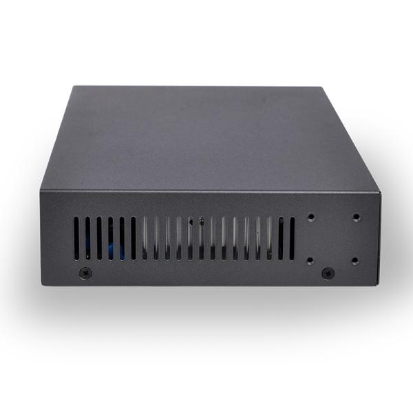 full metal case 8 ports 100Mbps IEEE 802.3af/a standard 96W power backplane bandwidth 2.0 Gbps uplink port POE switch