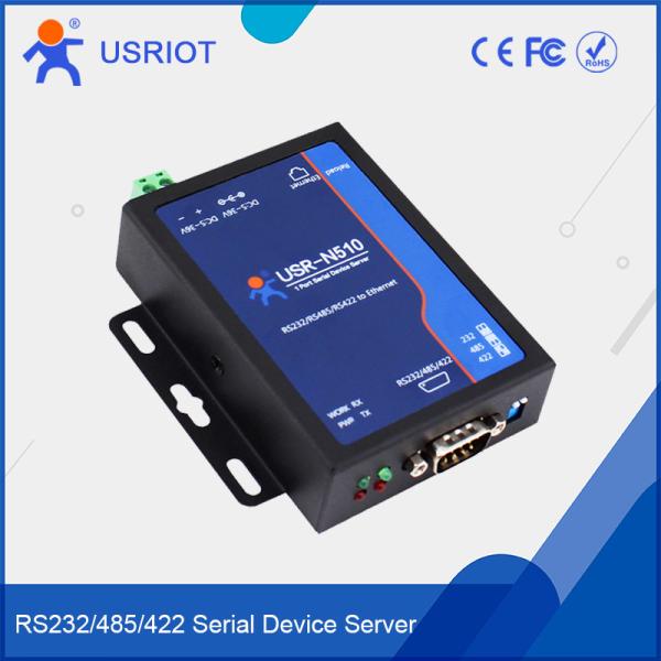 Quality USR-N510 RS232 RS485 RS422 serial to Ethernet converter with modbus RTU Websocket function for sale
