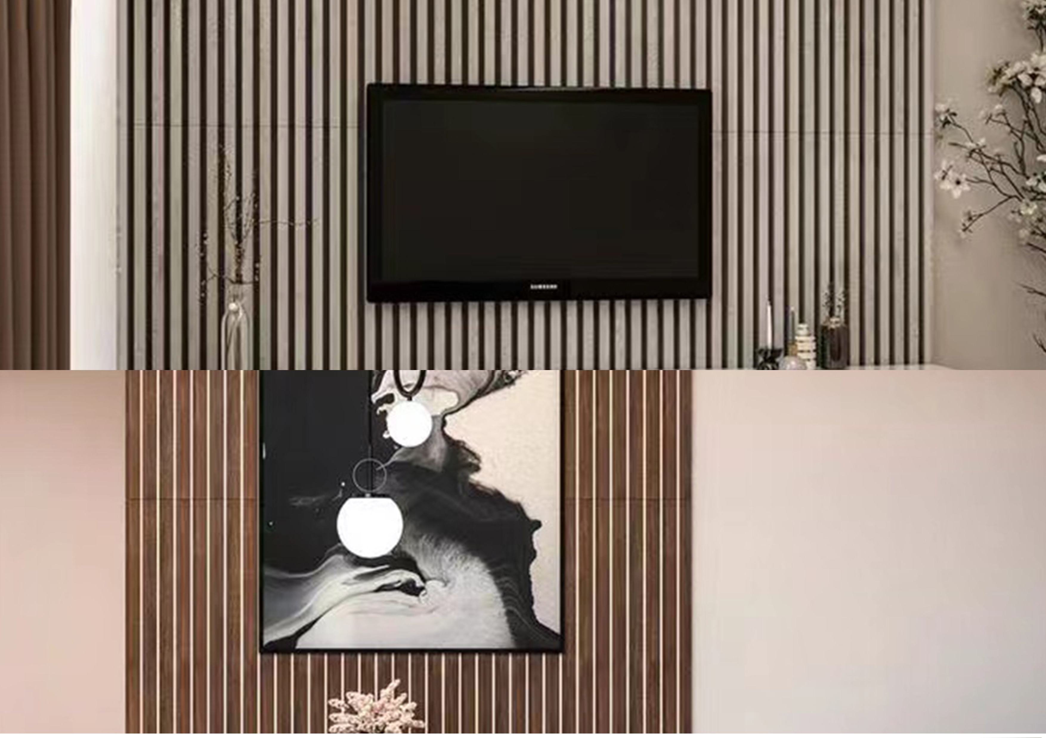 Installation Accessories Wood Frame Wall Paneling with Polyester Fiber Acoustic Panel