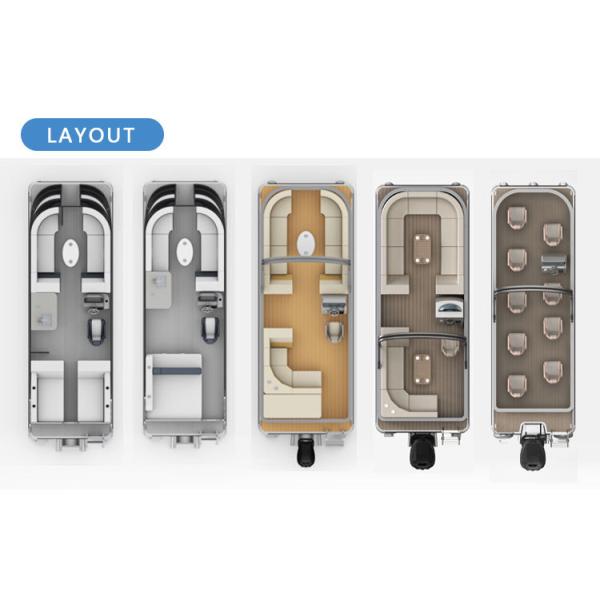 15-18 Passengers Aluminum Party Pontoon Boat Custom Recreational Pontoons 27ft