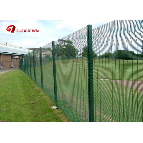 Powder Coated Wire Mesh Fence Panels Security Welded 358 Prison Mesh Fencing