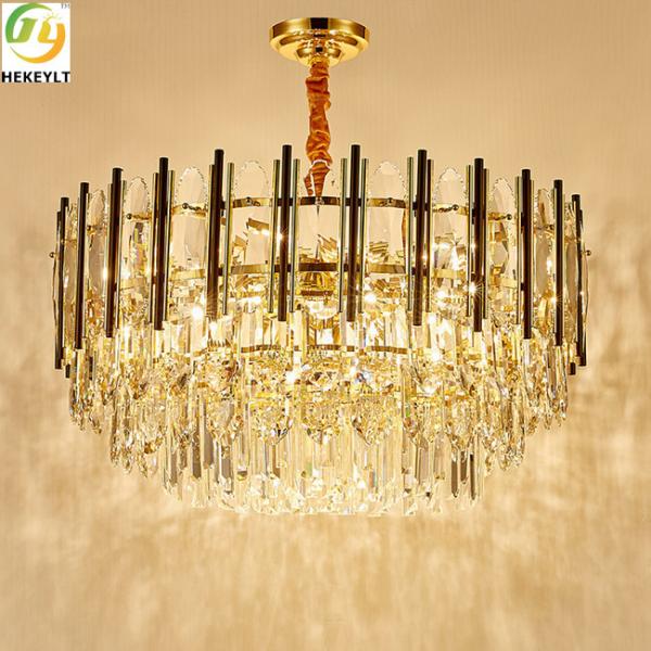 Quality Elegant Luxury Crystal Pendant Light E14 For Living Room for sale