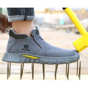 China GUYISA Fashion Safety Boots Anti -Stamdamed Edison Steel Safety Boots wholesale