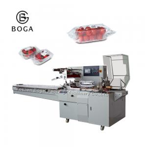 China BG-450W Electrical driven OPP film packed with gusset in tray vegetable packing machine on sale