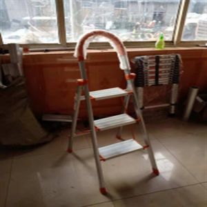 China Household 3 Step Aluminum Ladder Kitchen 3 Step Folding Ladder wholesale
