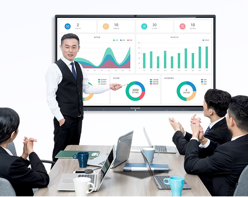LCD Interactive Digital Smart Board Electronic Educational Equipment For Schools 55 /65/75/86/100 Inch