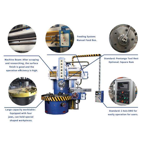 Cnc Lathe Machine 5112 Single Vertical Lathe Machine Tool Directly Supply