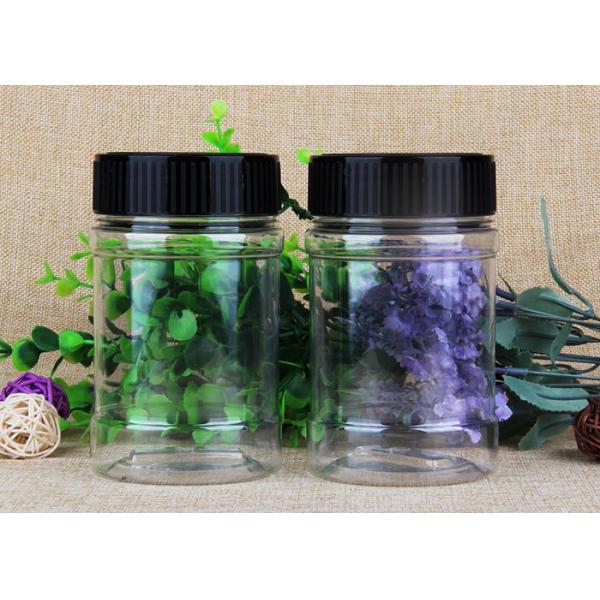 Moisture Proof Clear Pet Jars Food Grade PET Transparent Clear Plastic Cylinder