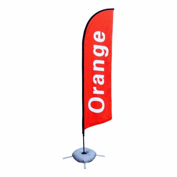 80x410cm Teardrop Custom Promotional Flags Dye Sublimation Printed