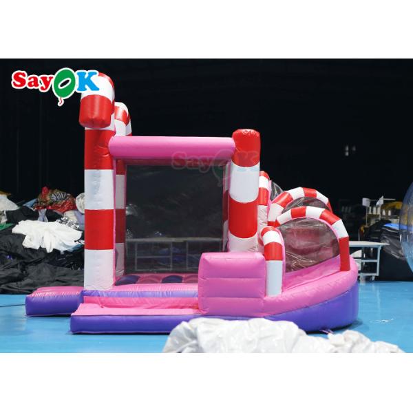 Silk Printing Candy Inflatable Slide Bounce Two In One Inflatable Toys