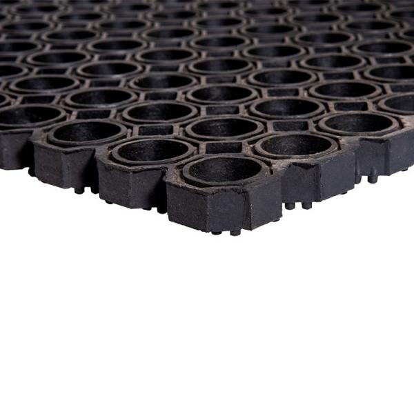 Quality Anti Fatigue Drainage Mat Anti Slip Rubber Mats Rubber Hollow Mats 3' X 3' Inch Black Color For Horse Grooming Area for sale