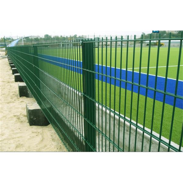 Security Double Wire Fencing Or Twin Wire Mesh Fence Use Round Post