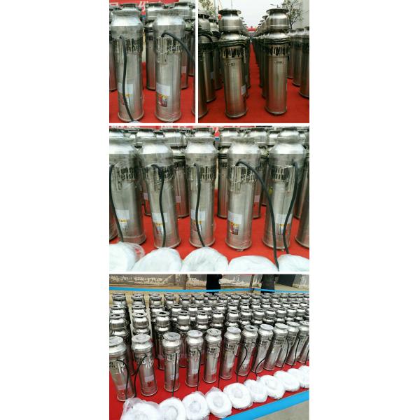 2.2-7.5KW SS Submersible Water Fountain Pump 10-250m3/h Flow Rate Easy Operate