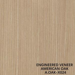 China OEM Engineered Wood Veneer American White Oak X024 Dark Yellow For Cabinet wholesale